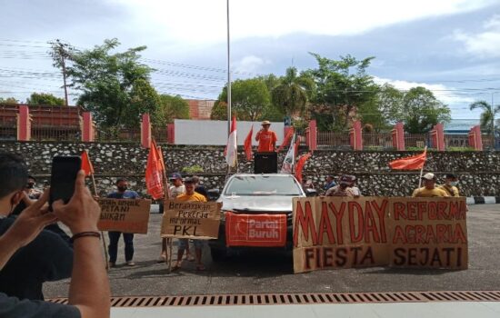 Serikat Buruh di Sintang Serukan Stop Kriminalisasi Terhadap Petani